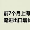 前7个月上海市进出口总值2.46万亿元 保税物流进出口增长