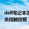 dell笔记本怎样关闭触摸板（dell笔记本怎么关闭触控板）