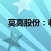 莫高股份：收购控股子公司剩余49%股权