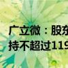 广立微：股东武岳峰亦合及其一致行动人拟减持不超过119万股