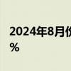 2024年8月份 全国居民消费价格同比上涨0.6%