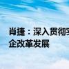 肖捷：深入贯彻实施企业国有资产法用法治力量推动国资国企改革发展