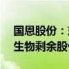 国恩股份：东宝生物拟以2.32亿元收购益青生物剩余股份