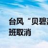 台风“贝碧嘉”将登陆 安徽合肥机场部分航班取消