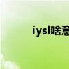 iysl啥意思（ylimls是什么意思）