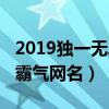 2019独一无二霸气网名女生（2019独一无二霸气网名）