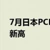 7月日本PCB产额21个月来首增 创一年半来新高