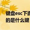 键盘esc下面的是什么键图片（键盘esc下面的是什么键）