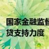 国家金融监督管理总局：做好续贷工作加大续贷支持力度