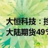 大恒科技：控股子公司终止公开挂牌出售所持大陆期货49%股权