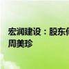 宏润建设：股东何秀永因离婚财产分割拟转让0.54%股份给周美珍