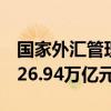 国家外汇管理局：8月中国外汇市场总计成交26.94万亿元人民币