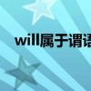 will属于谓语动词吗（will是谓语动词吗）