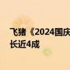 飞猪《2024国庆假期出游快报》： 国内高星酒店预订量增长近4成