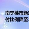 南宁楼市新规 买配售型保障房公积金最低首付比例降至15%