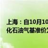 上海：自10月10日零点起本市14.5kg包装规格居民瓶装液化石油气基准价为每瓶101元