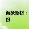 海象新材：董事鲁国强拟减持0.79%公司股份