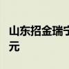 山东招金瑞宁矿业有限公司成立 注册资本9亿元