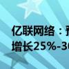 亿联网络：预计2024年前三季度净利润同比增长25%-30%