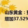 山东黄金：预计2024年前三季度净利润同比增加37.52%到67.26%