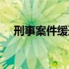 刑事案件缓刑什么意思（缓刑什么意思）