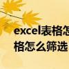 excel表格怎么筛选出标注颜色的（excel表格怎么筛选）