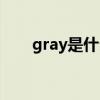 gray是什么颜色（grey是什么颜色）