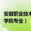 安徽职业技术学院专业录取线（安徽职业技术学院专业）