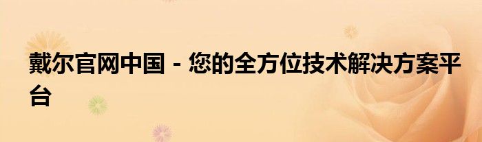 戴尔中国大陆官网学生通道（戴尔中国大陆官网）